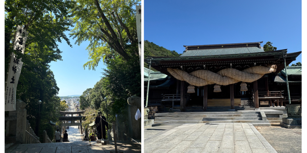 宮地嶽神社と光の道