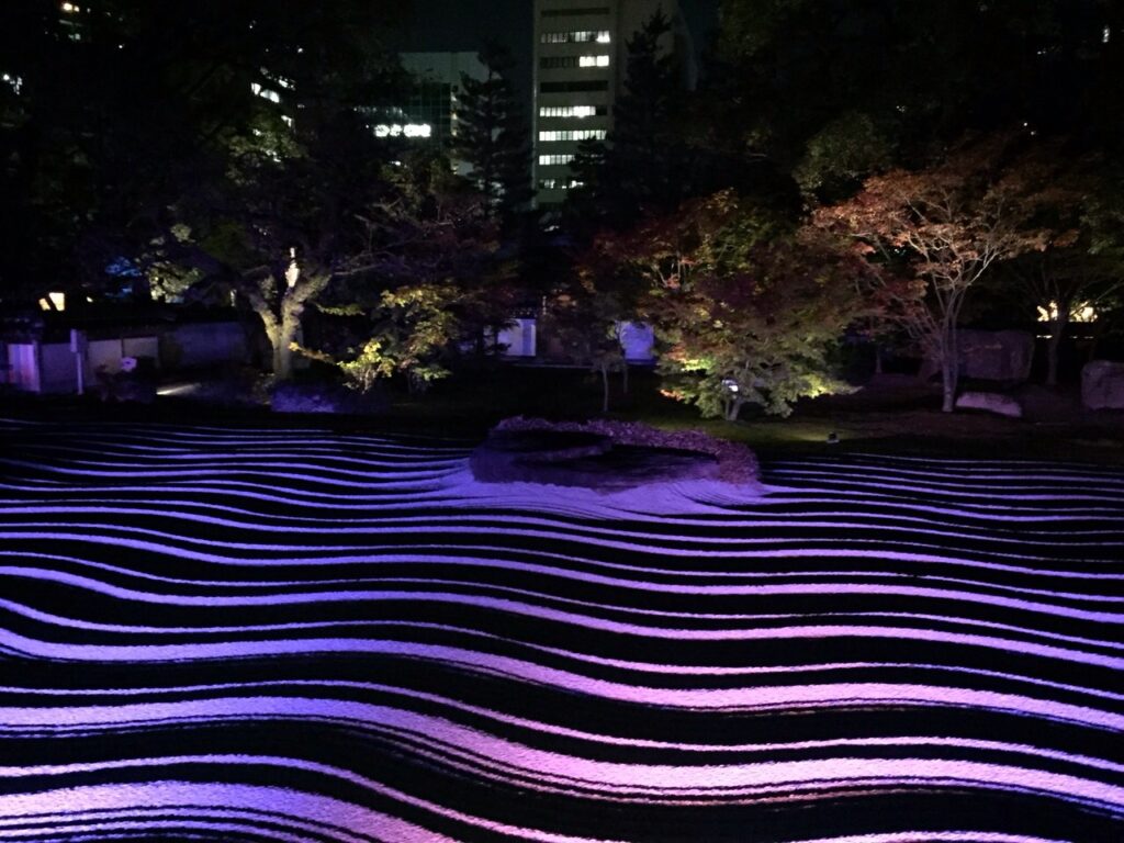 承天寺のライトアップ