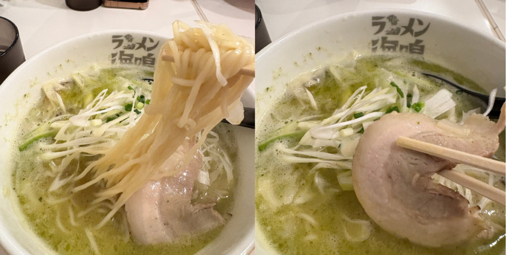 福岡空港ラーメン海鳴ジェノバラーメン