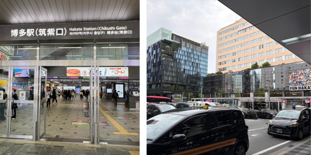 博多駅筑紫口のタクシー乗り場