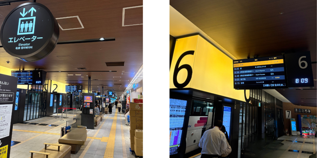 天神高速バスターミナル（西鉄天神駅3F）